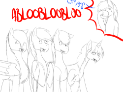 sketchynatmod:   ABLOOBLOO. RANDOMNESS WITH FRIENDS IN SKYPE. o3o   Yep skype.. this happens.. way more than it should.