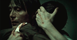 thefilmghoul:   the two times Hannibal held Will,  and the one time Will held him.  