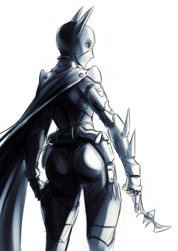 psuedofolio:  In this sketch, capes go out of the way for butts. 