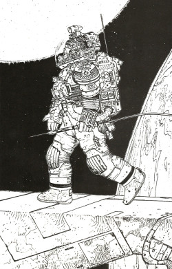 Spacesuit design by Moebius. From The Book of Alien, by Paul Scanlon and Michael Gross (Star Books, 1979). From a charity shop in Nottingham.