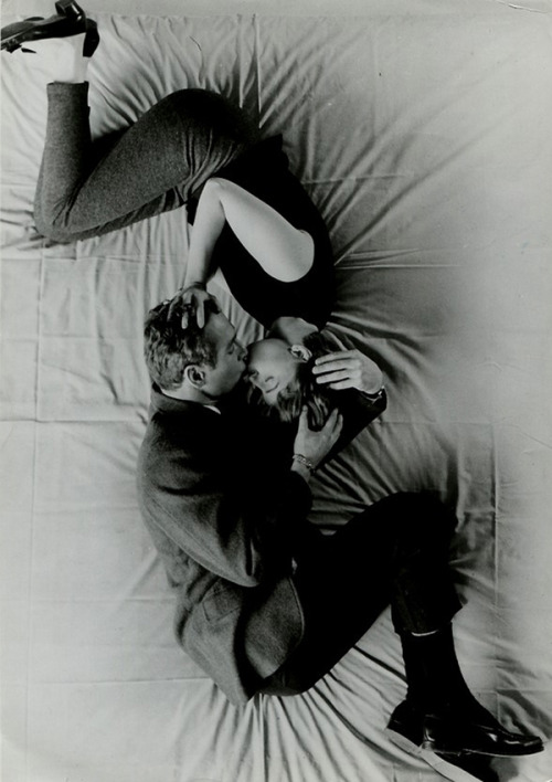 blondebrainpower:Paul Newman and Joanne Woodward, 1963