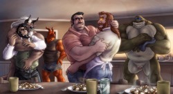 captaingerbear:  Vision of Heaven, Vision of Hell  A scene from my adult game, See no Evil, as commissioned by a fan. http://bigfingers.ca for more See no Evil