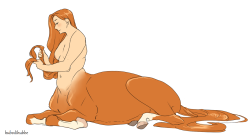 hubedihubbe:  You guys sent me suggestions on what to do more with centaurs and some of these are your ideas! Ahh they’re super cute ;V; Also centaur females who don’t need no bras nu-uhI love the idea for the lil paint guy that he’s very jumpy