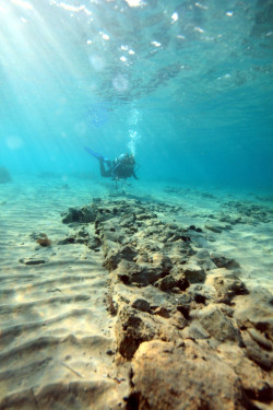 coolartefact:  Remains of sunken city Pavlopetri - the oldest submerged archeological town site. Greece, 5,000 years old Source: https://imgur.com/L1e4LxW
