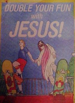 Jesus Saves. Jebus Skates.