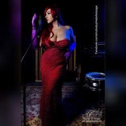 Halloween is going strong.. Crystal Rose @crystalrosemua puts her natural curves to great use as Jessica Rabbit  #jessicarabbit  #halloween #cosplay #costumes #sexy #animation #effyourbeautystandards #stylist #blog #nyc #baltimore #photooftheday #photosby
