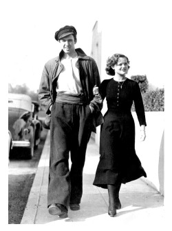 lars134:  Jimmy Stewart and Simone Simon on the set of “Seventh Heaven” (1937) 