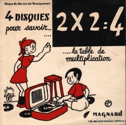 lpcoverlover:  Go forth and multiply  A cool little floppy disc set from France.  The illustration is signed Jean Effel.  View Post 