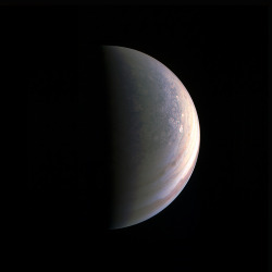 spacetimewithstuartgary:  Jupiter’s North Pole Unlike Anything Encountered in Solar System   NASA’s Juno spacecraft has sent back the first-ever images of Jupiter’s north pole, taken during the spacecraft’s first flyby of the planet with its instruments