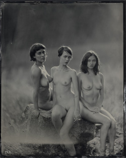 daveaharonian:Glass Olive, Meone, and Thumbelina, Rossland 2014.   8x10 tintype. So fortunate to have been able to work with these amazing people!! 