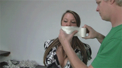 elizabethandrews:  GIF Preview: Leanna Belle gets a tight microfoam tape wrap gag on her first day at the office -  www.clips4sale.com/38880/9941025 - Leanna Belle: Young Secretary Double Feature