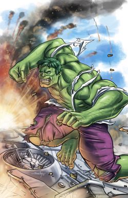 thecyberwolf:  Hulk vs Helicarrier by Sacha Lefebvre (Tchillboy) Deviant Art - Website - Tumblr - Twitter - Facebook  Hulk Smash!!!!