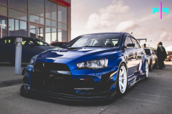 thejdmculture:   	Chicago EVO X by Final Form David    	Via Flickr: 	Mike’s Super Duper JDM Mitsu EVO X as shot last year at Fatlace’s Offset Kings in Chicago, IL hosted by JDM Chicago  