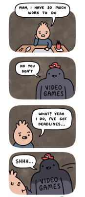 cartoonishquest:  “Shhh, shhh, no tears….only games now” 