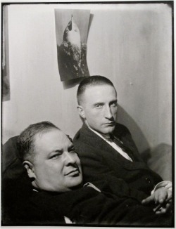 Joseph Stella and Marcel Duchamp - Ph Man Ray