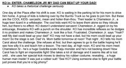 ianjq:  Old Chameleon Jr. stuff!As mentioned by Toby Jones in this post, “My Dad Can Beat Up Your Dad” is one of the oldest OK KO! stories, dating all the way back to 2012! I wrote it right after I finished the pilot and it survived, mostly unscathed,