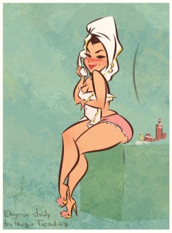   Gil Elvgren Cartoony PinUp StudyYa’ll heard about the bathroom selfies, but bathroom studies are much more fun. Especially if there’s a hot girl inside, then you can get both :)  Newgrounds Twitter DeviantArt  Youtube Picarto Twitch  