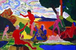 kecobe:   Bob Thompson (American; 1937–1966)Homage to Nina SimoneOil on canvas, 1965 The Minneapolis Institute of Arts, Minneapolis, Minnesota 