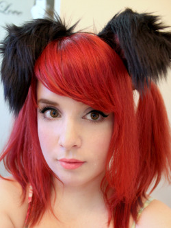 kittensplaypenshop:  Look miserable and odd..but someone asked to see the puppy ears in another colour..so here’s black. &lt;3 