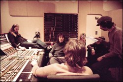 lastfamous:  Pink Floyd. The recording of Wish You Were Here album. Abbey Road Studios, London, September 1975. Photo by Jill Furmanovsky.