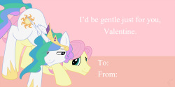 ask-prince-malestiaa:  Thanks Butterscotch for being such a good sport.~ I did kind of jump on him at the last minute. Happy Hearts and Hooves Day everypony! ~ Prince Solaris ((Happy Valentines Day/Singles Awareness Day everyone! How your day is full