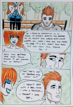 Kate Five vs Symbiote comic Page 154  The topic of Aideen&rsquo;s butt and its powers comes up, and Rhys has a crisis of sexuality