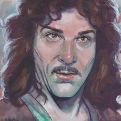 Mandy Patinkin as Inigo Montoya from the Princess Bride  Done on 6x6 inch Aquabord with Winsor &amp; Newton Gouache Paints 