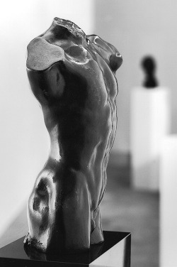 ohthentic:  hismarmorealcalm:  Auguste Rodin (1840 - 1917)  Torso of a Man (From the Gates of Hell)  Bronze   Oh
