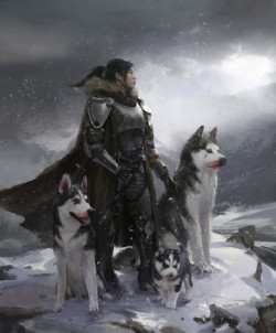 wearepaladin:    The Mother of Huskies by  Steve Wang   Proof that all paladins are potential puppymancers. @darkersolstice 