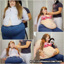 bigcutiebonnie: A FORCED FAT feeding:Nothing arouses me more than the thought of being forced FATTER. To wear clothing so tight that it feels as though my fat rolls may burst through the seams at any moment, while a feeder shoves endless donuts into my