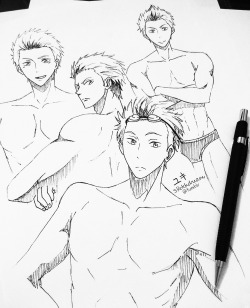 sketchdream:  mikoshiba’s body sketch (︶▽︶) 