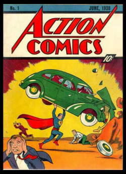 thechronologicalsuperman:  Seventy-five years ago today, Superman debuted in the pages of Action Comics #1 (cover dated June 1938), introducing the Man of Steel, Clark Kent and Lois Lane to the world, courtesy of Jerry Siegel and Joe Shuster.  This also