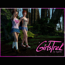 SinCyprine new release of A GirlsTrek is out now! Two girls travel the countryside, discovering the delights of the forest  and spending some private time getting to know each other. Classic! High quality story and high quality pages. 69 pages to be exact