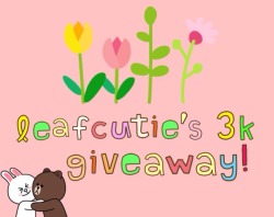 leafcutie:  hey hey! in honor of hitting 3k, i thought i would do a little giveaway for my cutie pie followers!! this is my first giveaway so i hope u like it (´౪`)ﾉ♡ what you’ll get: 3 pairs of qt socks blue plaid hair tie flower makeup bag