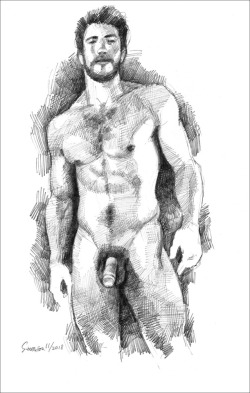 douglassimonson:  Athlete, pencil drawing by Douglas Simonson (2018). (This and many other artworks can be viewed and purchased on my website.)Douglas Simonson website Simonson on Etsy Simonson on Fine Art America