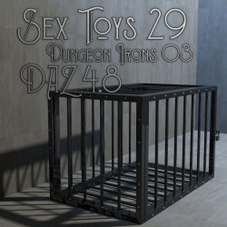 More for your dungeon scenes! Get the Puppy Cage!  	The product contains one high-poly model which represents a real-life object.  	All of the dimensions correspond to the real-life objects.   	   	Contents: Dungeon Irons, 3 Poses for G3F! A must have!