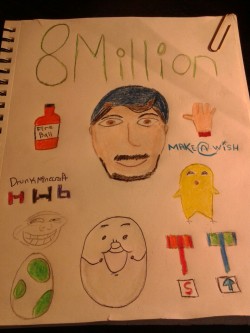 moreidcmlover:  HAPPY 8 MILLION SUBSCRIBERS MARK WOOT WOOT I made this for you its not much but I hope you love it and that you keep on getting more milestones like these hope you love it 