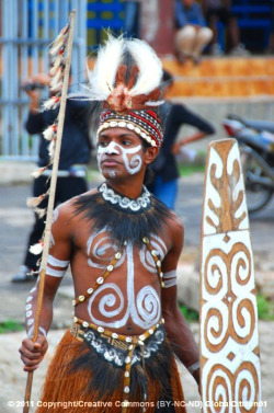   Papuan man, via Austronesian Expeditions  
