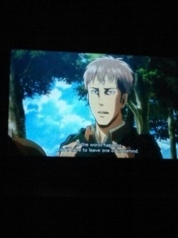 Watching some Attack on Titan with the roommate because he&rsquo;s never seen it and he&rsquo;s hooked!