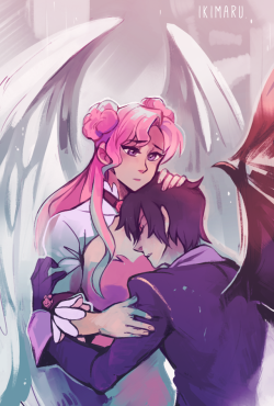 ikimaru:  Angel &amp; Demon (Code Geass commission for Scholar57, thank you!!) 