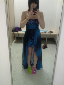 stitched-together:  my prom dress. The only color thing Iâ€™ll post.