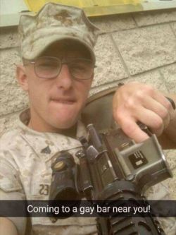 straightdudesexting:  Two active-duty Marines are under investigation in connection to a social media post purportedly threatening to attack gay bars following Sunday’s deadly mass shooting in Florida.The California-based I Marine Expeditionary Force