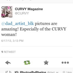 @curvymagazine  wow!!! Can&rsquo;t get a better endorsement of my skills then that!!! #photosbyphelps