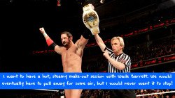 wwewrestlingsexconfessions:  I want to have a hot, steamy make-out session with Wade Barrett. We would eventually have to pull away for some air, but I would never want it to stop!  Nice text box placement! ;-)