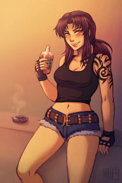 patron reward of revy indulging in some well-needed downtime