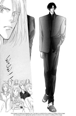 yaoihands:   there should be a special place for like 90s - early 00s yaoi  his suit/sandals combination is amazing tho and by the looks of it I’m not the only one who thinks so. guy in the top corner is taken aback by the beauty and the crowd is more
