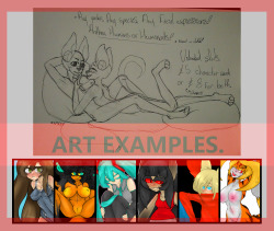 So, here&rsquo;s the ych.If you cannot read the words, this is what it says:&ldquo;•Any gender, Any species, Any facial expressions!•Anthros, Humans or Humanoids only!•Naked or Clothed!•Unlimited Slots, £5 each character or £8 for both characters.