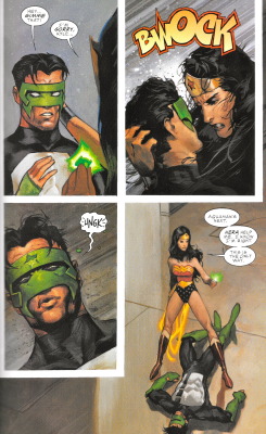 cuddliestcactus:   Remember that time Wonder Woman defeated the entire Justice League to save everyone from the prophesy that said that members of the JLA would have to die?  JLA: A League of One by Christopher Moeller 