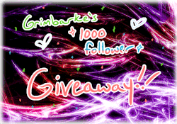 grimbarke:  First of all, thank you all so much for 1000 followers. You guys are awesome!! &lt;3  In celebration of that, I decided to host my biggest giveaway yet!! ================================== So here’s what you could win: -A godtier hood: Will