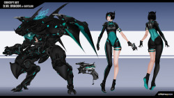 deusexnihilo:  botslimart:  D.va Alternate skin Â Dragon  Would actually go pretty well with Blackhardt   WOW&hellip; ok im not a big fan of Dva but this might fucking change my mind look at this shit.